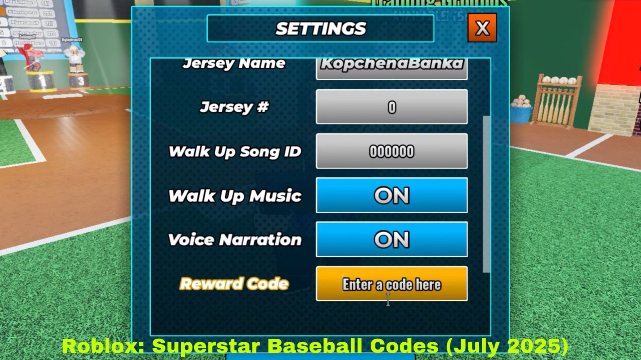 Read more about the article Roblox: Superstar Baseball Codes (July 2025)