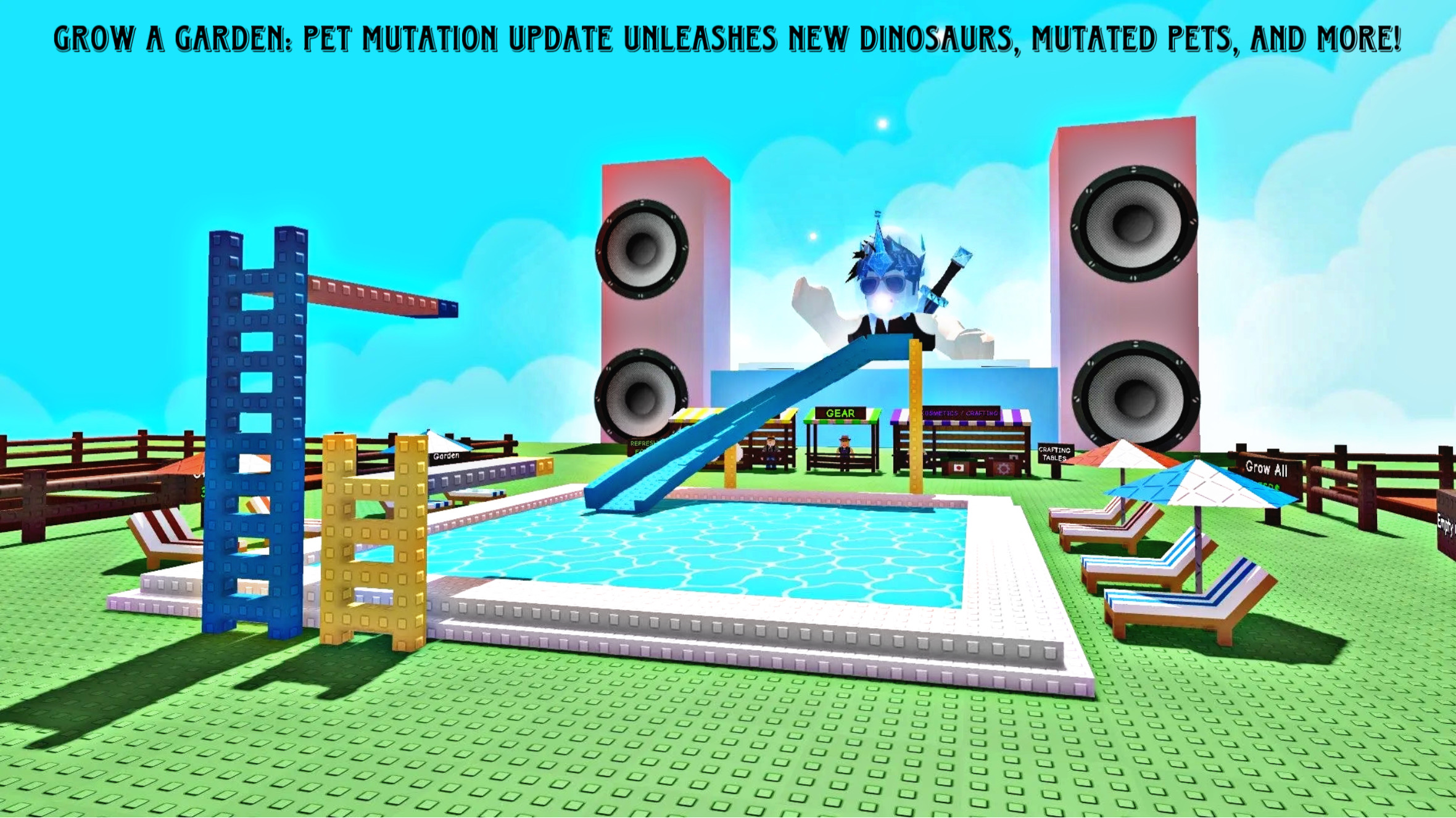 Read more about the article Grow a Garden: Pet Mutation Update Unleashes New Dinosaurs, Mutated Pets, and More!